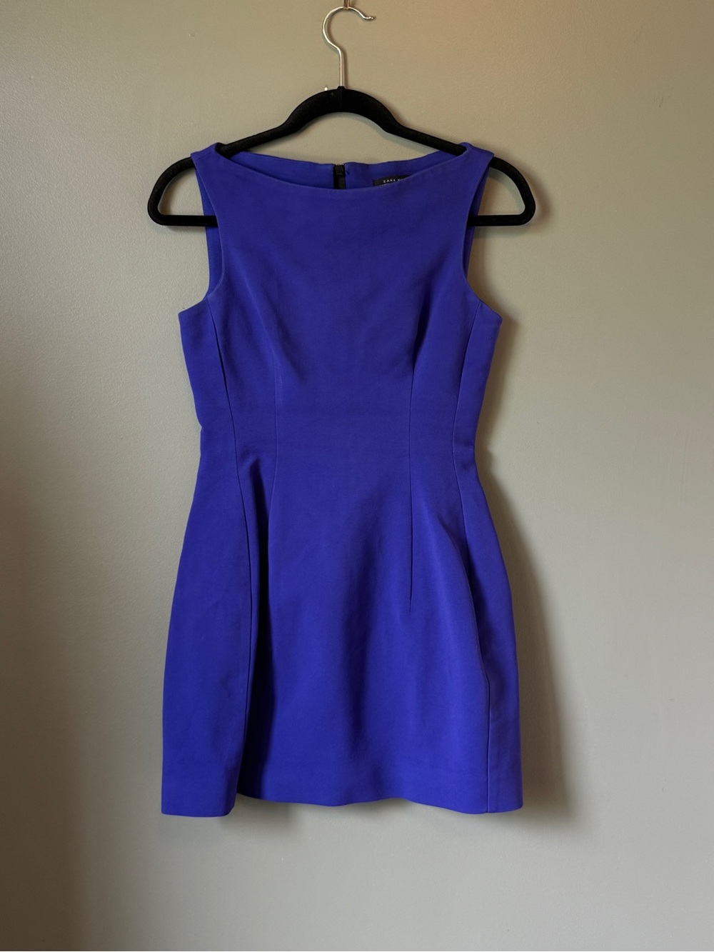 Zara Alexa Structured Purple Tulip Dress - Size S
